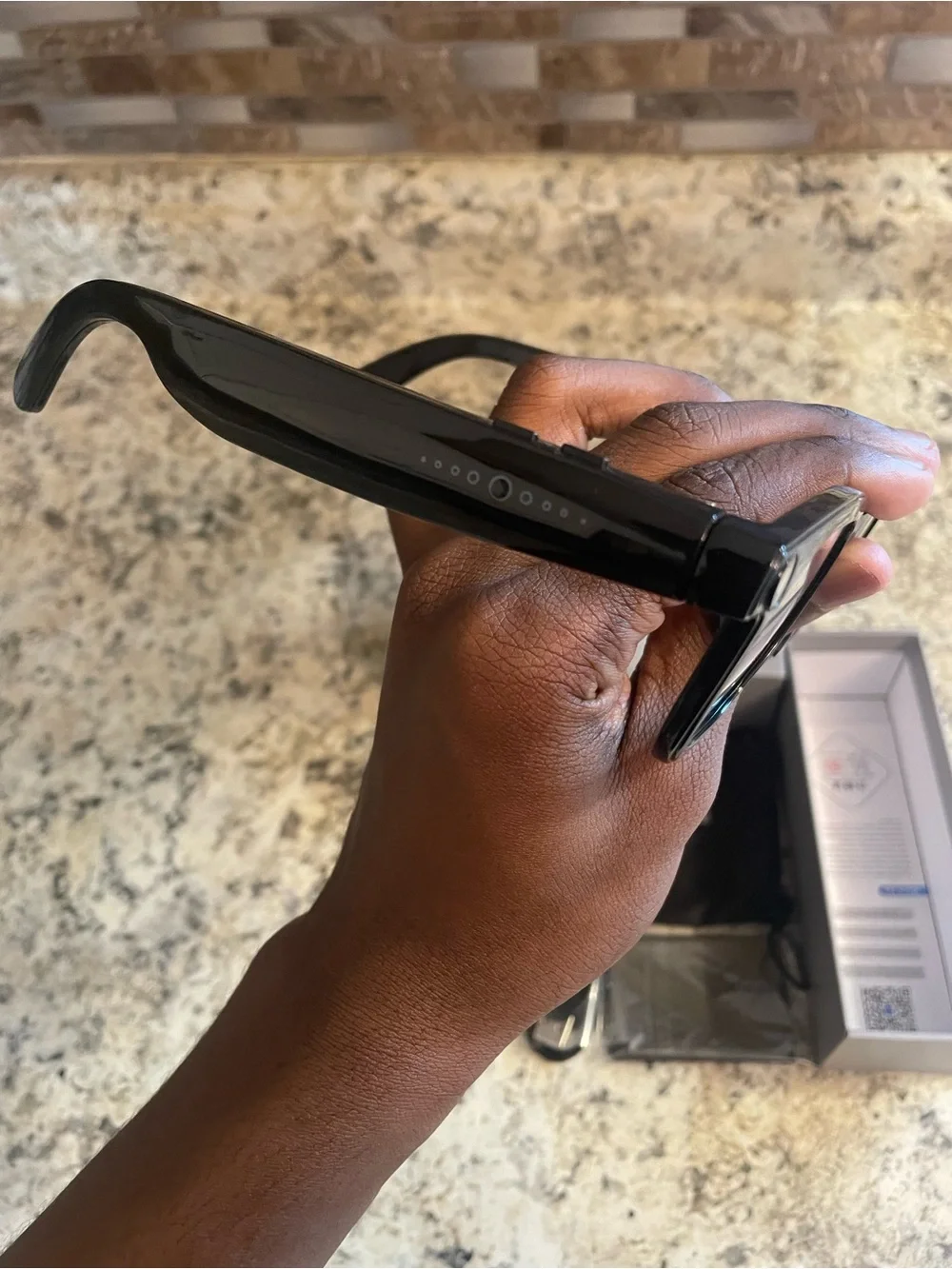 Black Smart Eyewear Glasses with Bluetooth Audio